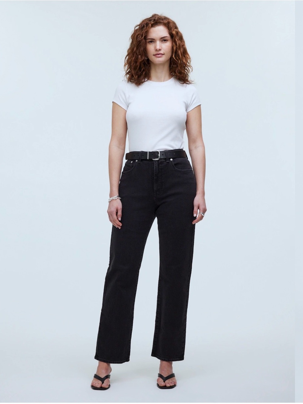 Madewell Curvy '90s Straight Jeans in Black